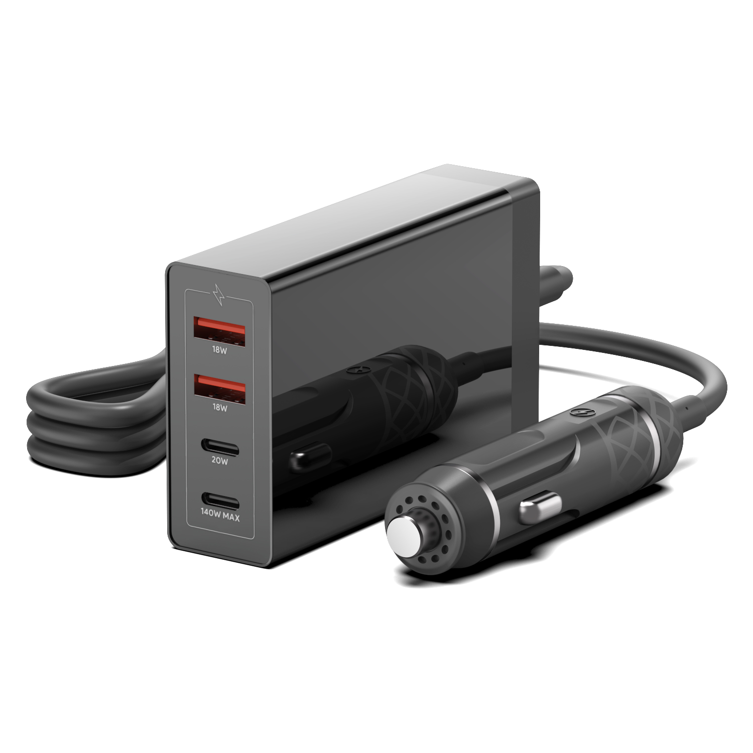 150W USB-C PD Vehicle 2C2A Power Adapter